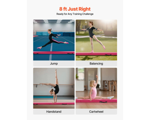 Дитяча гімнастична балка VEVOR SWS8EVASU 233 см, рожева