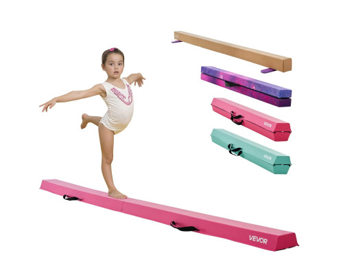 Дитяча гімнастична балка VEVOR SWS8EVASU 233 см, рожева