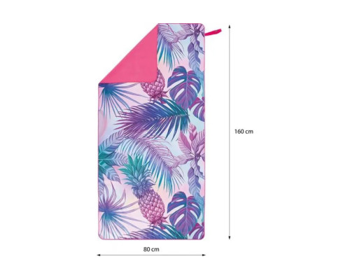 Рушник з мікрофібри 160х80 см NILS NCR14 PINEAPPLE