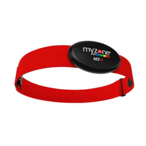 Пояс серцевого ритму Myzone MZ-3, чорно-червоний