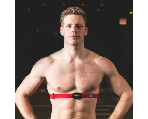 Пояс серцевого ритму Myzone MZ-3, чорно-червоний