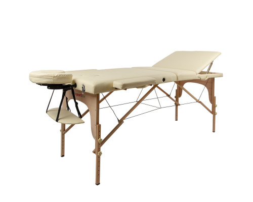 Масажний стіл inSPORTline Japane 3-Piece Wooden - кремово-жовтий Масажний стіл inSPORTline Japane 3-Piece Wooden - кремово-жовтий