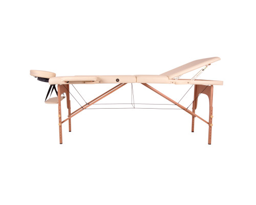 Масажний стіл inSPORTline Japane 3-Piece Wooden - чорний