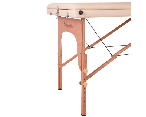 Масажний стіл inSPORTline Japane 3-Piece Wooden - чорний