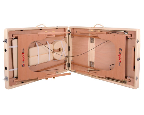 Масажний стіл inSPORTline Japane 3-Piece Wooden - золотистий