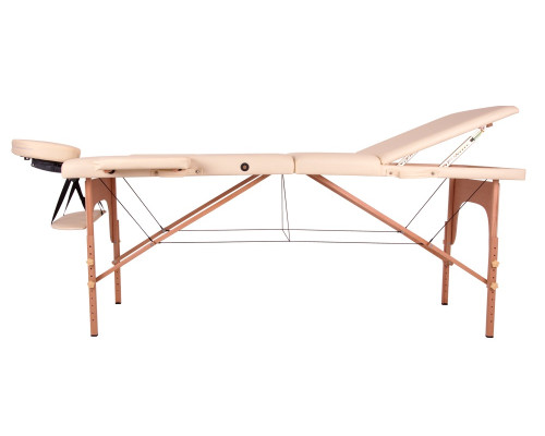 Масажний стіл inSPORTline Japane 3-Piece Wooden - золотистий
