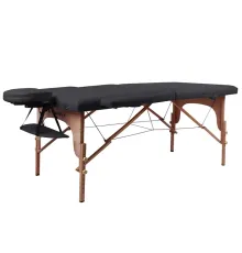 Масажний стіл inSPORTline Orashi 2-Section Wooden, чорний