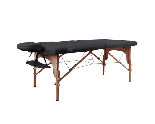 Масажний стіл inSPORTline Orashi 2-Section Wooden, чорний