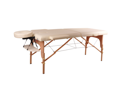 Масажний стіл inSPORTline Taisage 2-Piece Wooden - кремово-жовтий Масажний стіл inSPORTline Taisage 2-Piece Wooden - кремово-жовтий