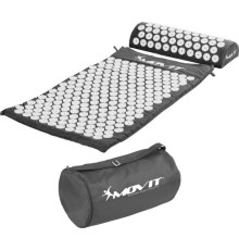 MXSTP Mata do akupresury z poduszką MOVIT 75 x 44 cm, szara masująca