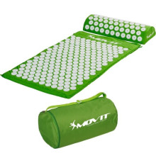 MXSTP Mata do akupresury z poduszką MOVIT 75 x 44 cm, zielona masująca