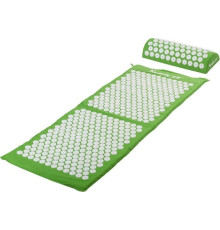 MXSTP Mata do akupresury z poduszką MOVIT 130 x 50 cm, zielona masująca