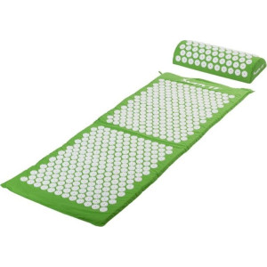 MXSTP Mata do akupresury z poduszką MOVIT 130 x 50 cm, zielona masująca