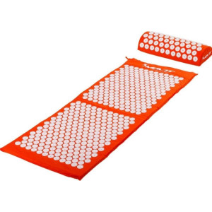 MXSTP Mata do akupresury z poduszką MOVIT 130 x 50 cm, pomarańczowa masująca