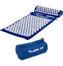 MXSTP Mata do akupresury z poduszką MOVIT 75 x 44 cm, granatowa masująca