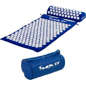 MXSTP Mata do akupresury z poduszką MOVIT 75 x 44 cm, granatowa masująca