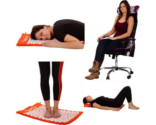 MXSTP Mata do akupresury z poduszką MOVIT 130 x 50 cm, masująca MXSTP Mata do akupresury z poduszką MOVIT 130 x 50 cm, masująca