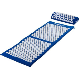 MXSTP Mata do akupresury z poduszką MOVIT 130 x 50 cm, ciemnoniebieska masująca