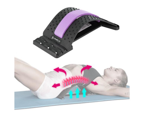 Масажер для спини та попереку HMS PRP01, чорно-фіолетовий