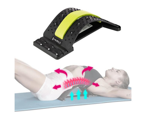 Масажер для спини та попереку HMS PRP02, чорно-жовтий