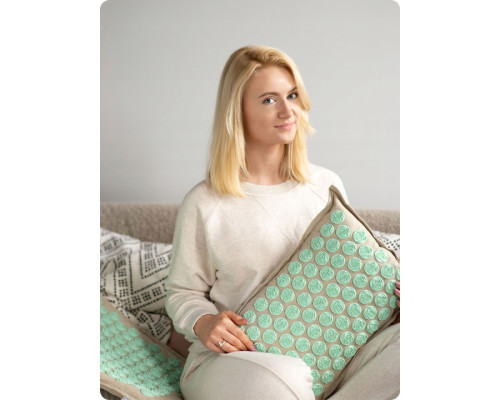 Килимок для акупресури Neo-Sport 190201 бежево-м'ятний