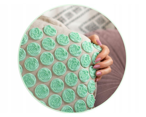 Килимок для акупресури Neo-Sport 190201 бежево-м'ятний