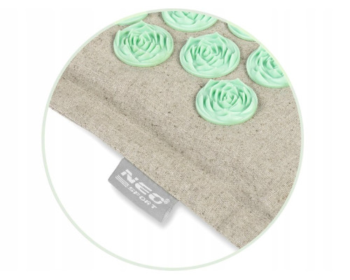 Килимок для акупресури Neo-Sport 190201 бежево-м'ятний