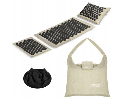 Килимок для акупресури Neo-Sport NS-902 бежево-чорний