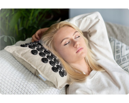 Килимок для акупресури Neo-Sport NS-902 бежево-чорний