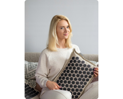 Килимок для акупресури Neo-Sport NS-902 бежево-чорний