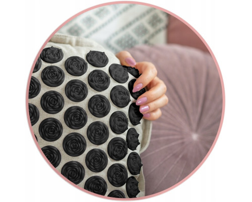 Килимок для акупресури Neo-Sport NS-902 бежево-чорний