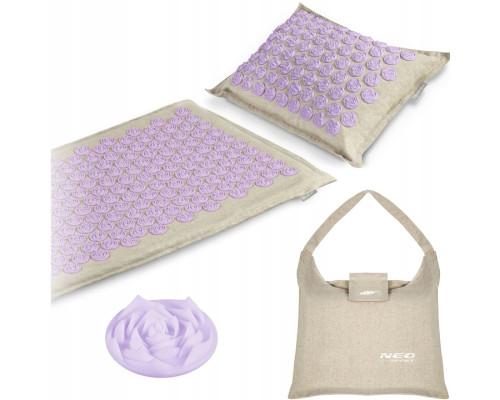 Килимок для акупресури Neo-Sport NS902 бежево-фіолетови