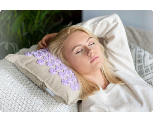 Килимок для акупресури Neo-Sport NS902 бежево-фіолетови