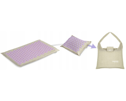 Килимок для акупресури Neo-Sport NS902 бежево-фіолетови