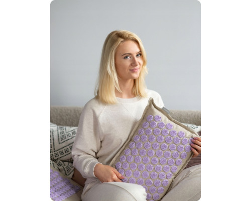 Килимок для акупресури Neo-Sport NS902 бежево-фіолетови