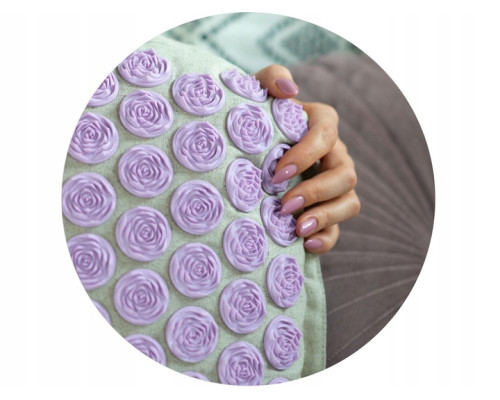 Килимок для акупресури Neo-Sport NS902 бежево-фіолетови