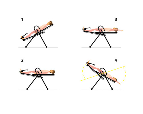 Інверсійний стіл inSPORTline Verge коричневий