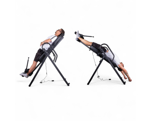 Інверсійний стіл з підігрівом inSPORTline Inverso Heaty, чорний