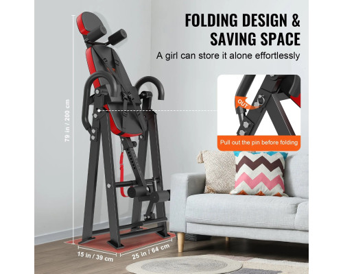 Інверсійний стіл VEVOR QD003, чорний