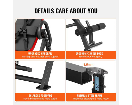 Інверсійний стіл VEVOR QD003, чорний