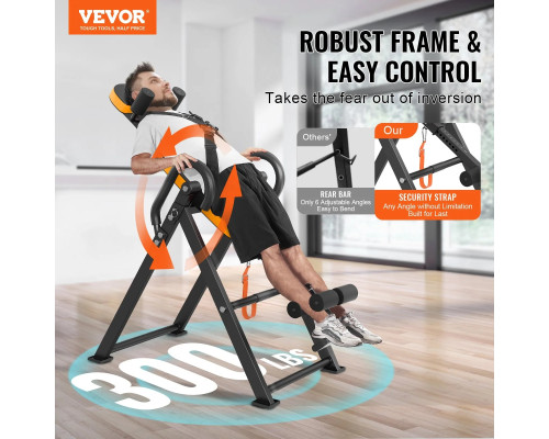 Інверсійний стіл VEVOR QD002, чорний