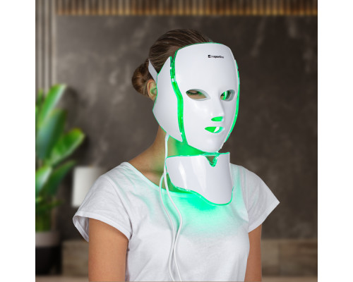 Світлодіодна маска для обличчя/шиї ,світлова терапія inSPORTline Hilmana