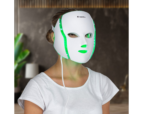 Світлодіодна маска для обличчя/шиї ,світлова терапія inSPORTline Hilmana
