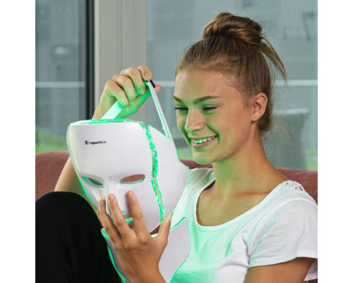 Світлодіодна маска для обличчя/шиї ,світлова терапія inSPORTline Hilmana