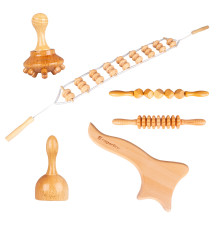 Дерев'яний набір для масажу всього тіла inSPORTline Teriva Set