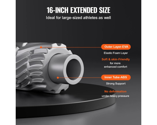 Масажний ролик VEVOR  HY-5007, сірий