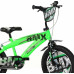 Дитячий велосипед DINO 14", чорно-зелений