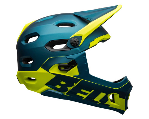 Шолом BELL SUPER DH MPS SPHERICAL full face розмір M 55-59 см, синьо-жовтий