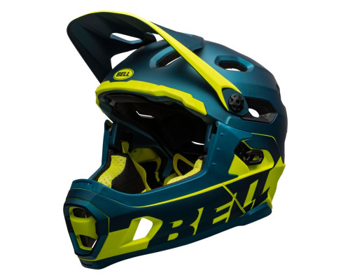Шолом BELL SUPER DH MPS SPHERICAL full face розмір M 55-59 см, синьо-жовтий