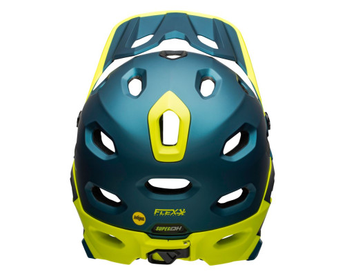 Шолом BELL SUPER DH MPS SPHERICAL full face розмір M 55-59 см, синьо-жовтий